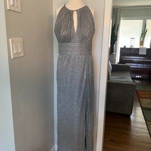 Silver Floor Length Dress
